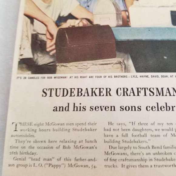 Vintage original 1947 Studebaker LG ad - Picture 4 of 5